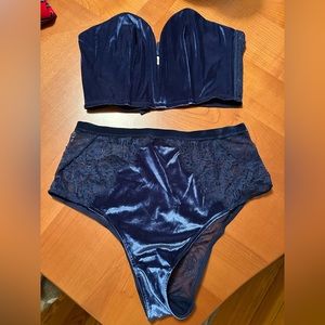 Velvet two piece Victoria’s Secret lingerie